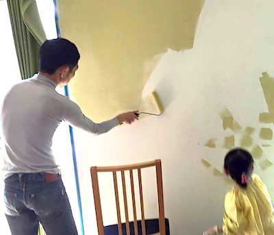 親子でDIY塗装